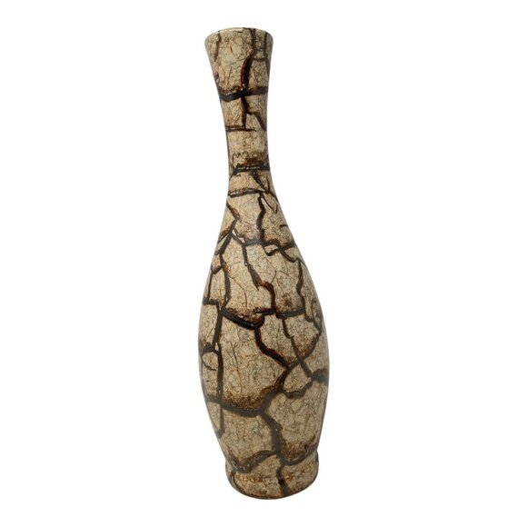 Haeger 1998 Crackle Glazed Ceramic Vase 18" Tall Decor - Picture 3 of 7